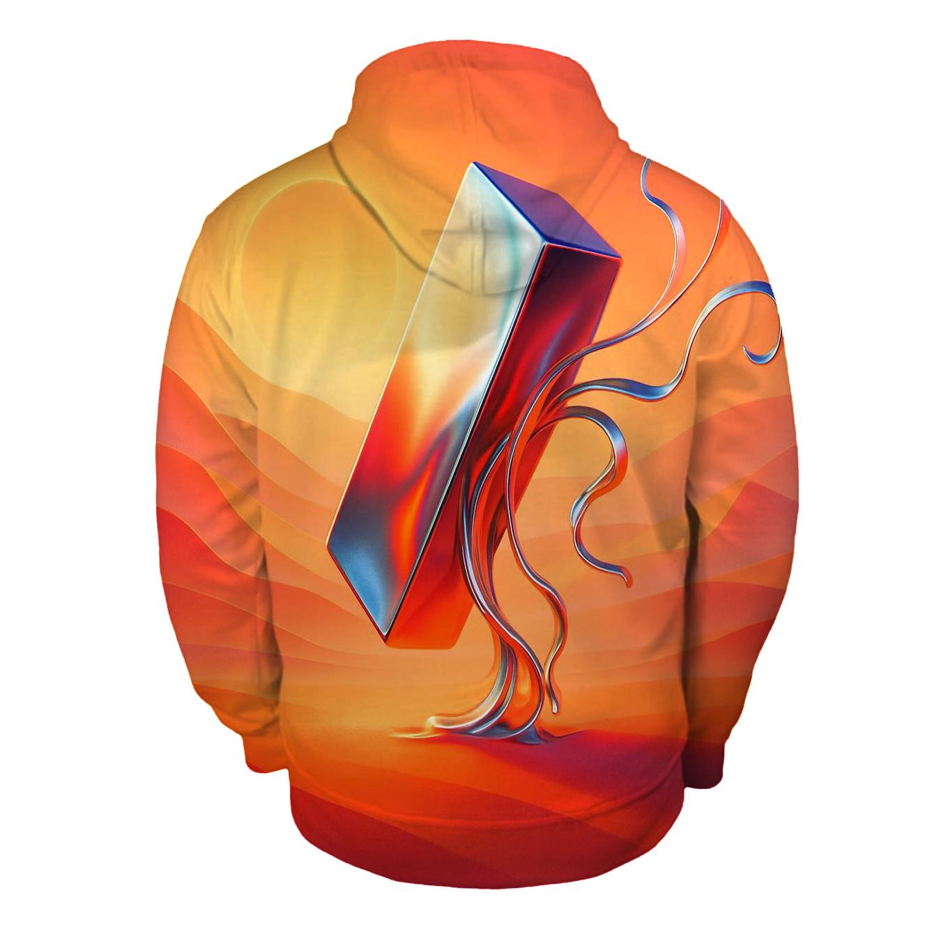 Solar Saffron Mirage Dunes custom hoodies