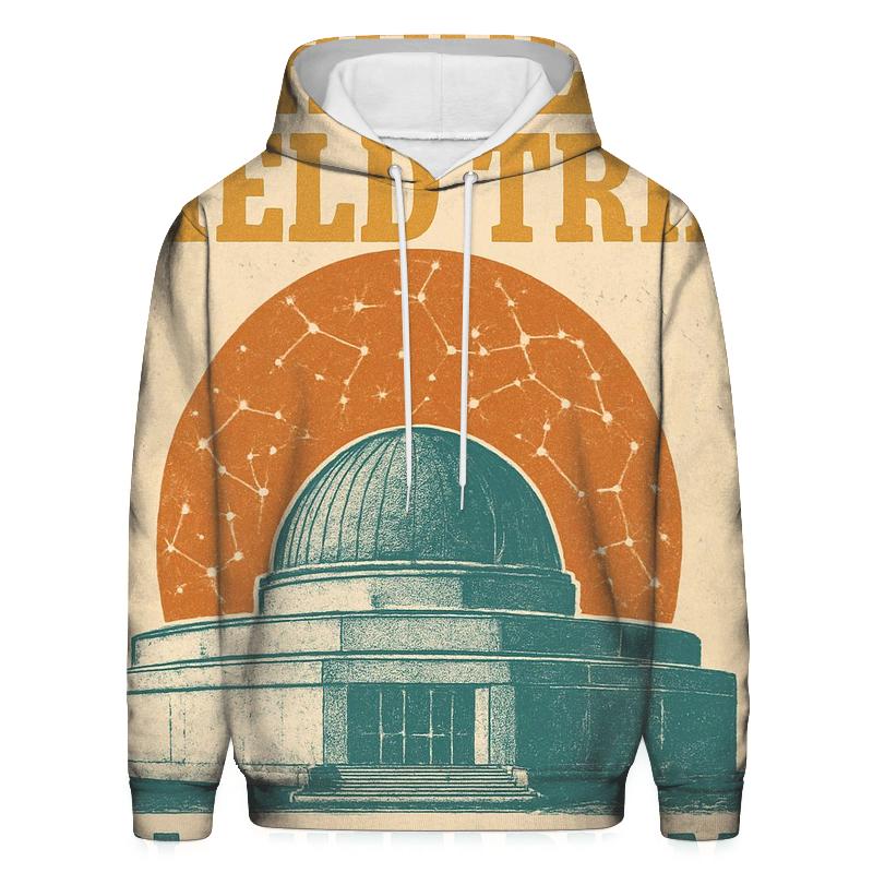 Worn Planetarium Field Trip Poster zip-up hoodies