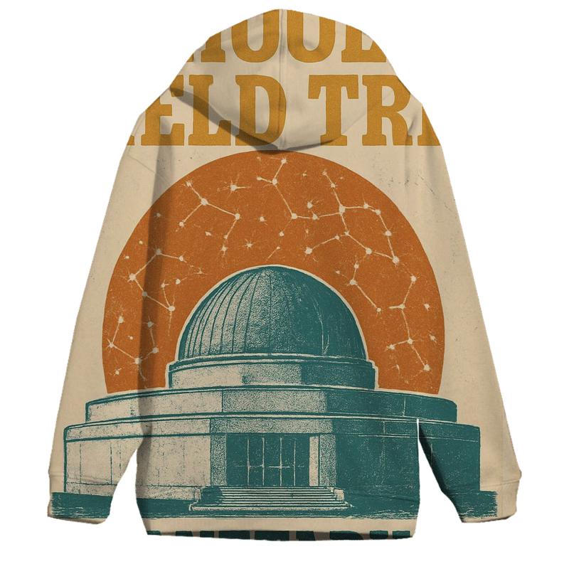 Worn Planetarium Field Trip Poster zip-up hoodies