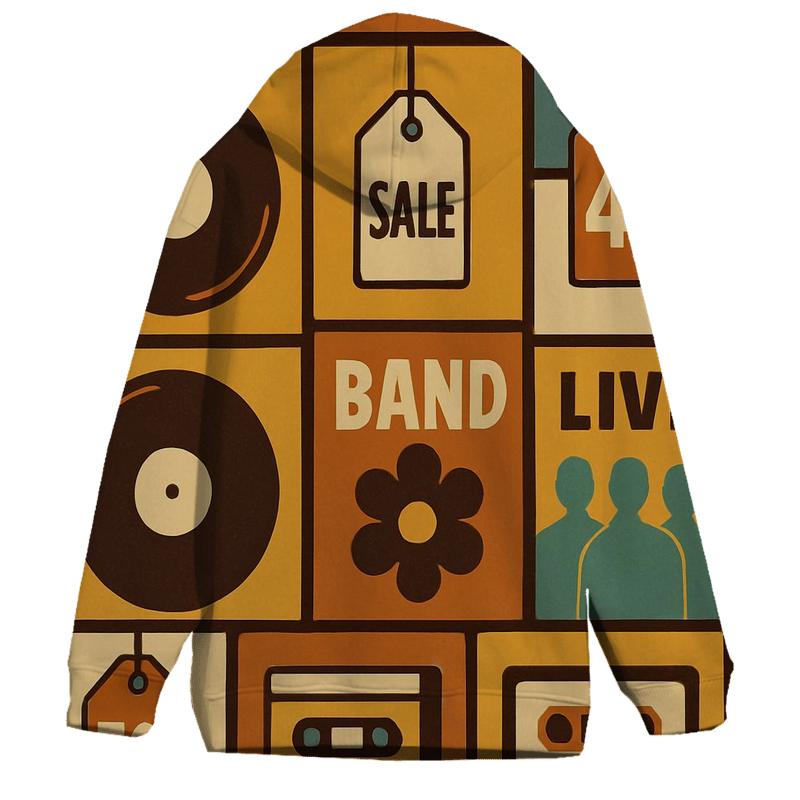 Record Store Window Collage designer hoodies