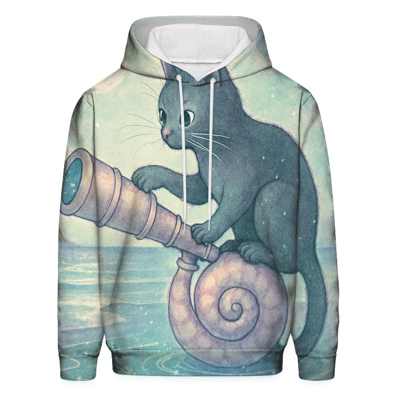 Tidepool Astronomer Cat designer hoodies