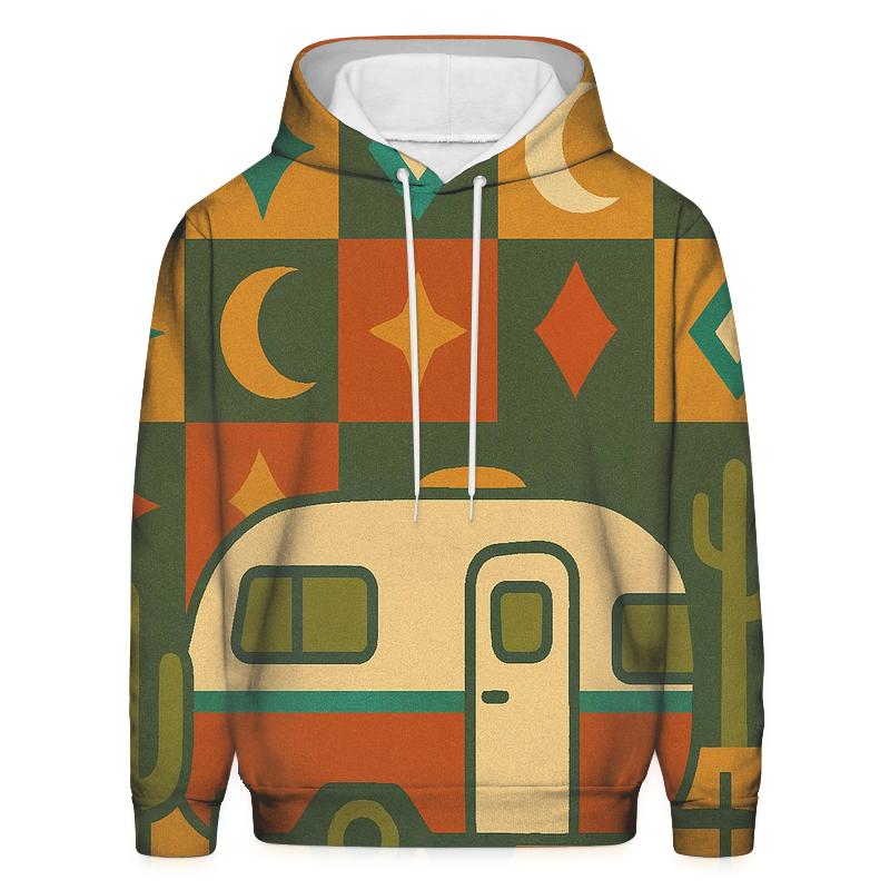 Cosmic Camper Patchwork zip-up hoodies