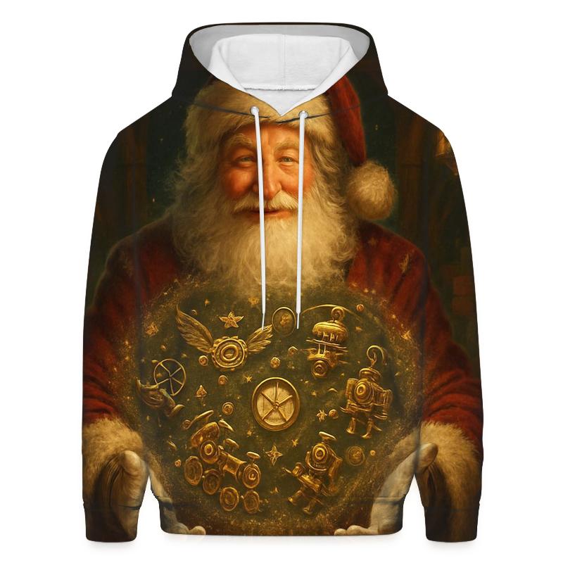 Gilded Workshop Santa And The Clockwork Toystorm zip-up hoodies