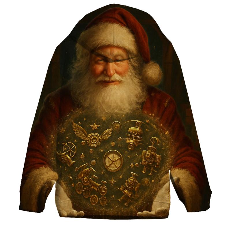 Gilded Workshop Santa And The Clockwork Toystorm zip-up hoodies