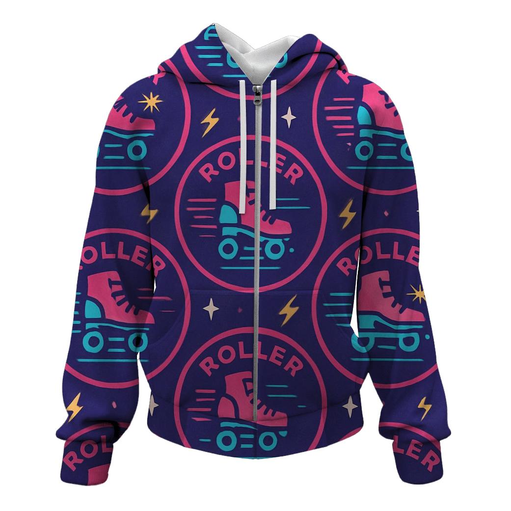Laser Roller Rink Badges lightweight hoodies