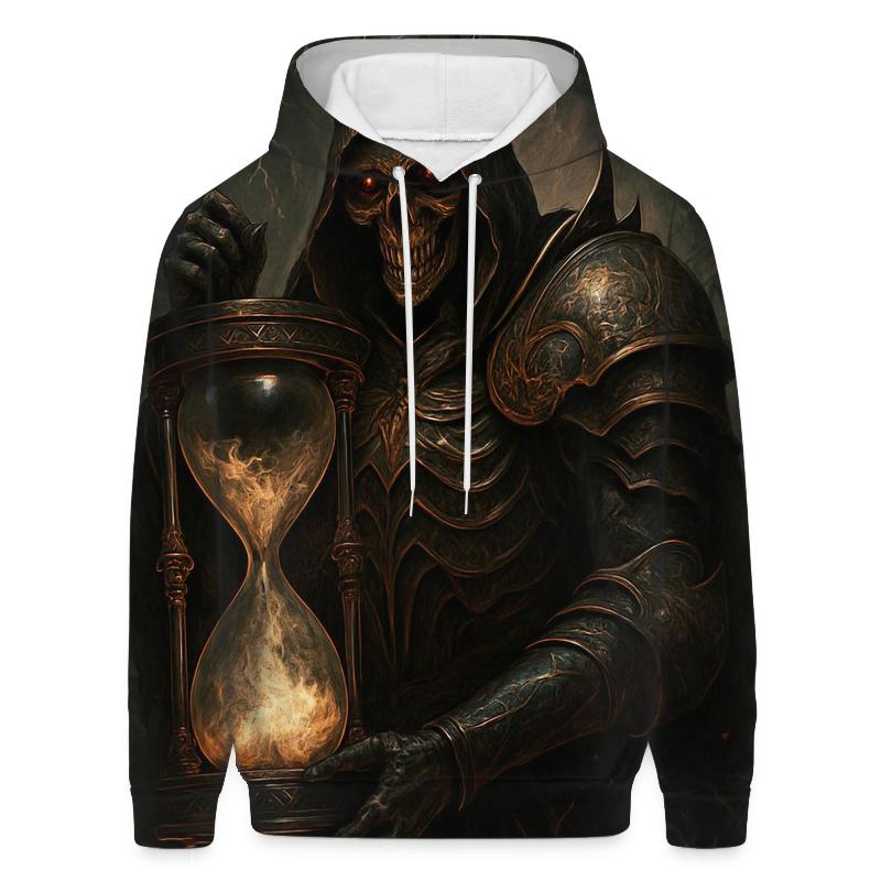 The Obsidian Hourglass Warden graphic hoodies