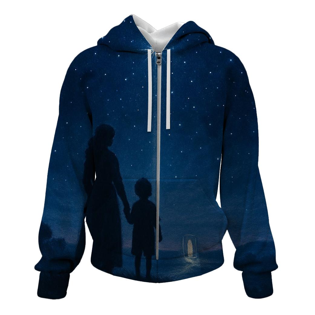 The North Star Promise: The Love That Brings You Home lightweight hoodies