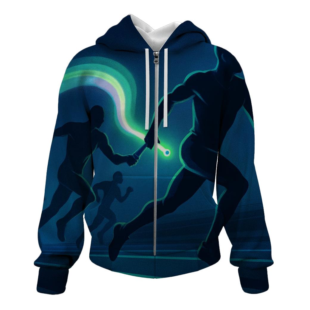 Aurora Sprint Relay heavyweight hoodies