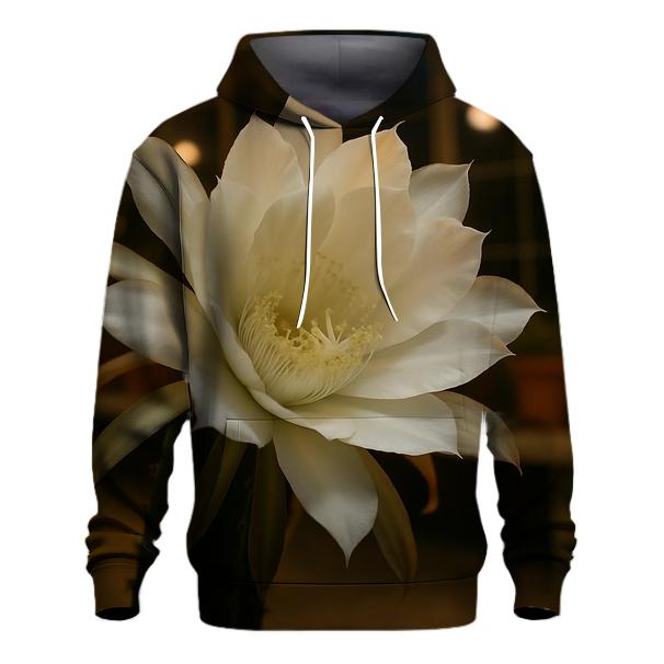 Night Blooming Cereus Opening In A Desert Greenhouse hoodie styles