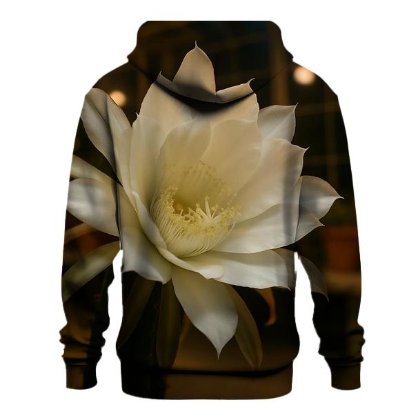 Night Blooming Cereus Opening In A Desert Greenhouse hoodie styles