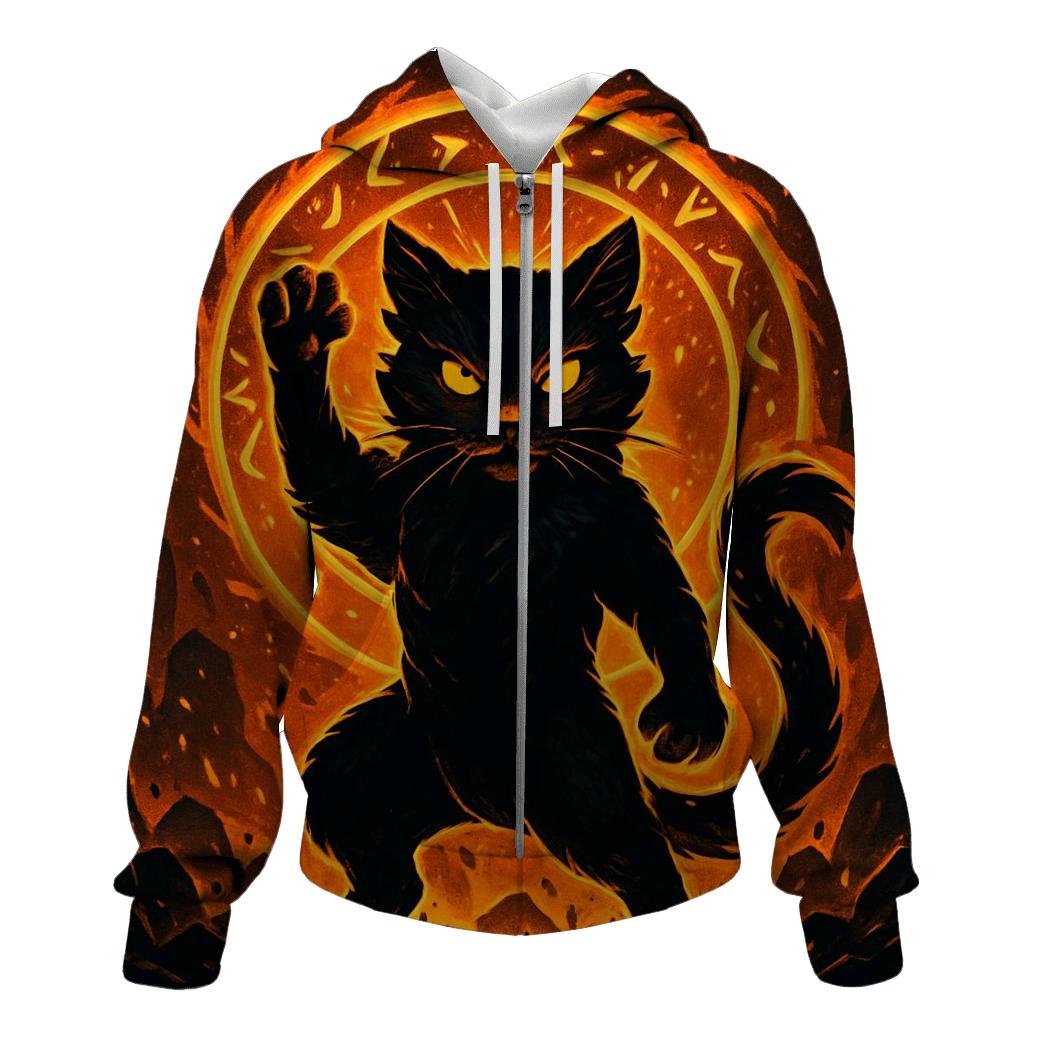 Forge Guardian Cat Of Ember Runes custom hoodies