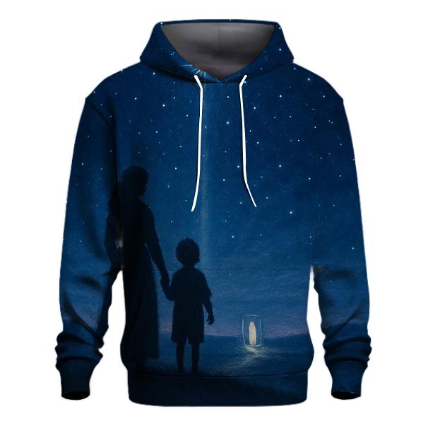 The North Star Promise: The Love That Brings You Home embroidered hoodies