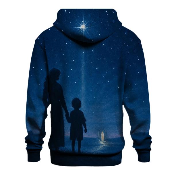 The North Star Promise: The Love That Brings You Home embroidered hoodies