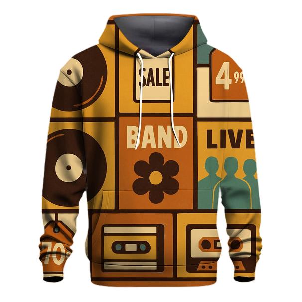 Record Store Window Collage pullover hoodies