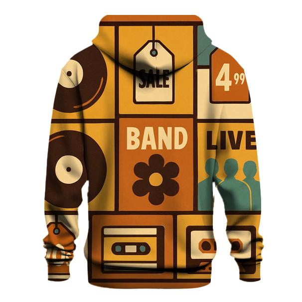 Record Store Window Collage pullover hoodies