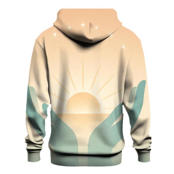 Hands Of Dawn Horizon zip-up hoodies