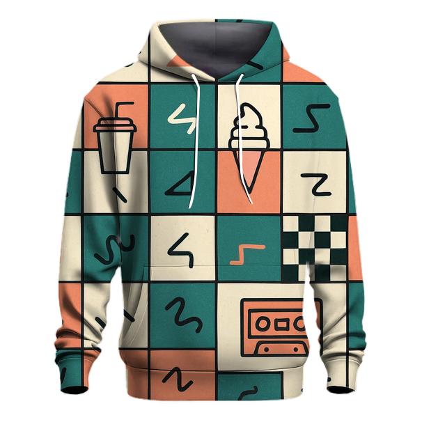 Mall Food Court Neon Tiles hoodie trends