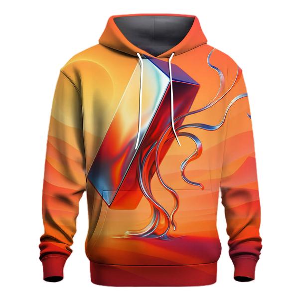 Solar Saffron Mirage Dunes graphic hoodies