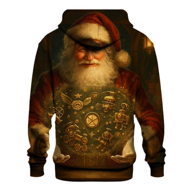 Gilded Workshop Santa And The Clockwork Toystorm embroidered hoodies