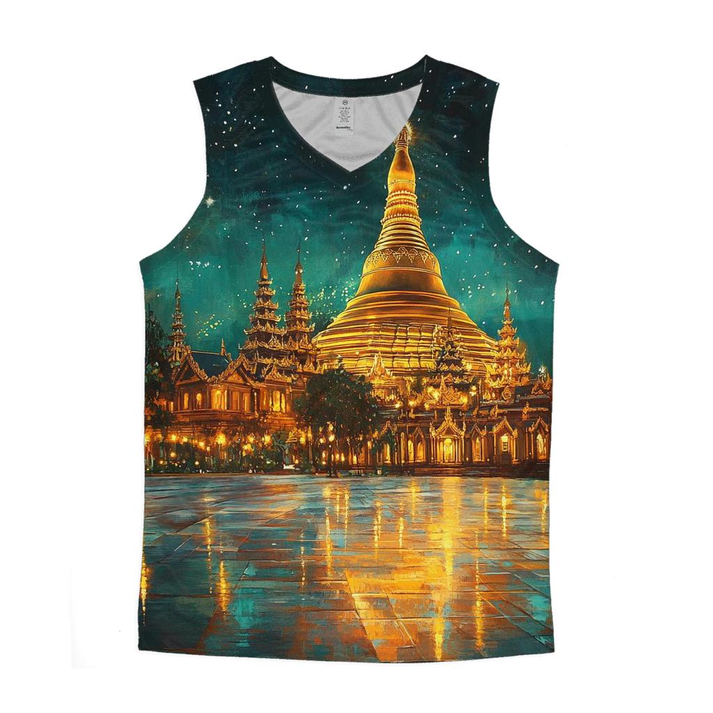 Shwedagon Pagoda - Yangon sports performance tank tops