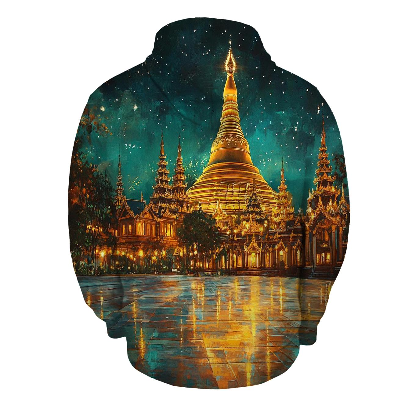 Shwedagon Pagoda - Yangon zip-up hoodies