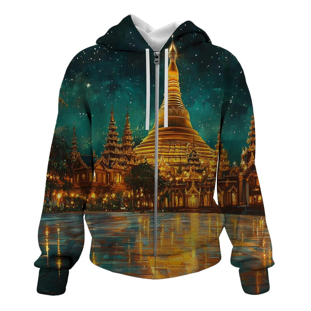 Shwedagon Pagoda - Yangon hoodie trends