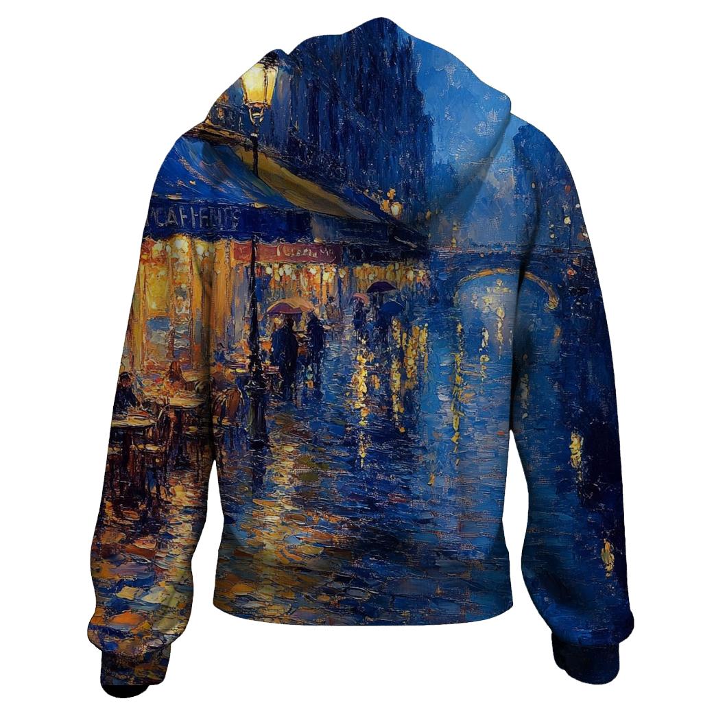 Claude Monet Inspired Citylights After Rain hoodie trends
