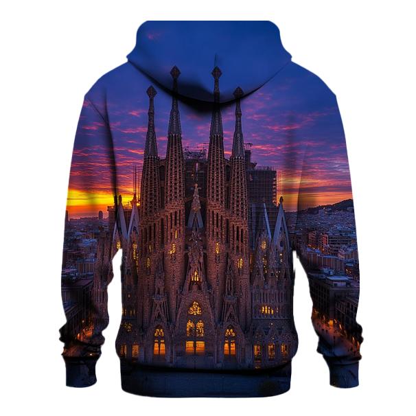 Sagrada Familia - Barcelona graphic hoodies