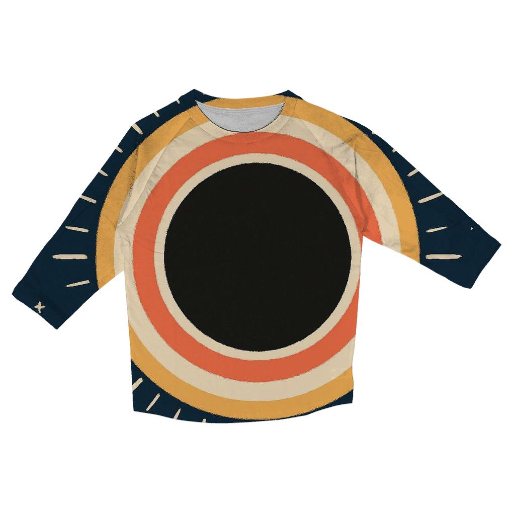 Eclipse Corona Petal Array custom 3/4 sleeve shirts