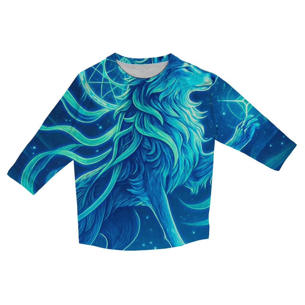 Aurora Thread Sentinel Wolf stylish quarter sleeve tops