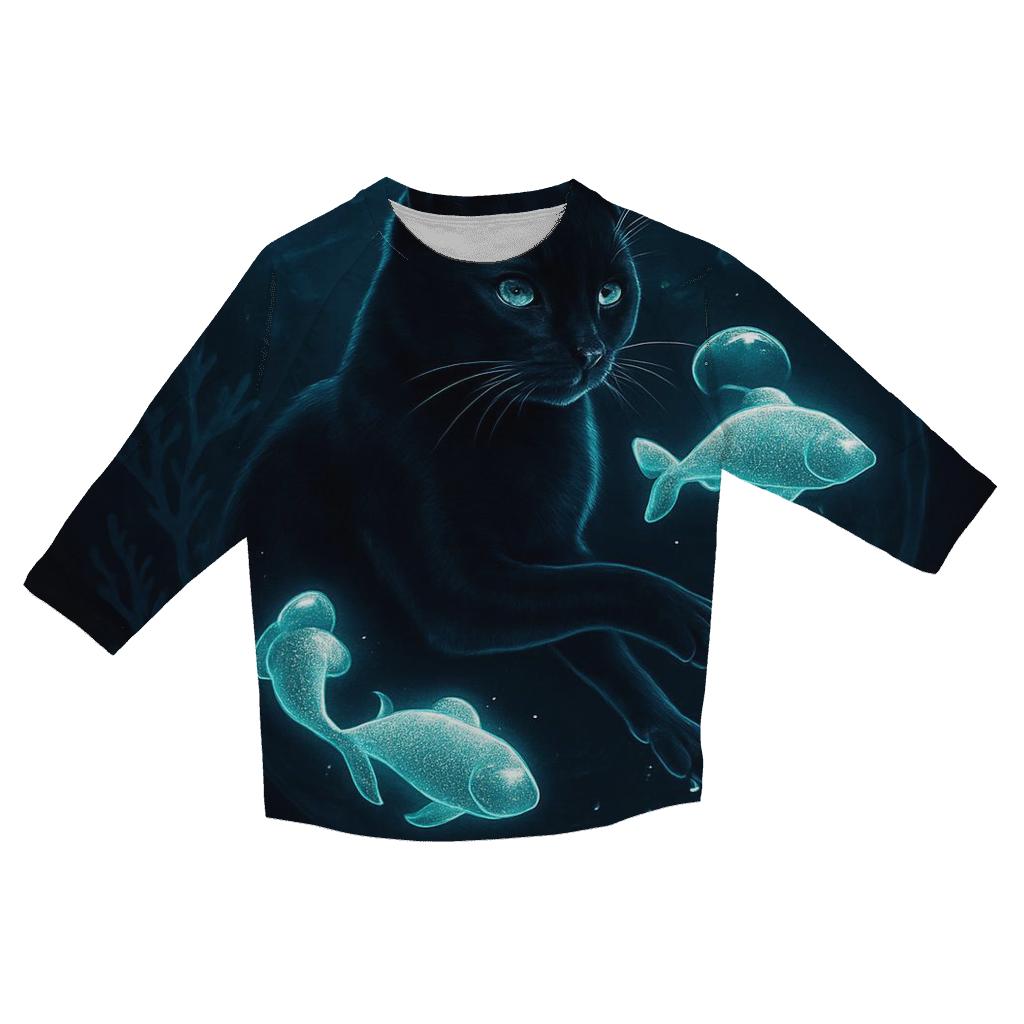 The Umbra Aquarium Cat custom 3/4 sleeve shirts