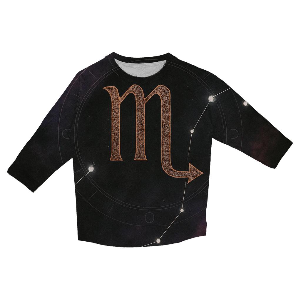 Scorpio Alchemical Constellation Sigil custom 3/4 sleeve shirts