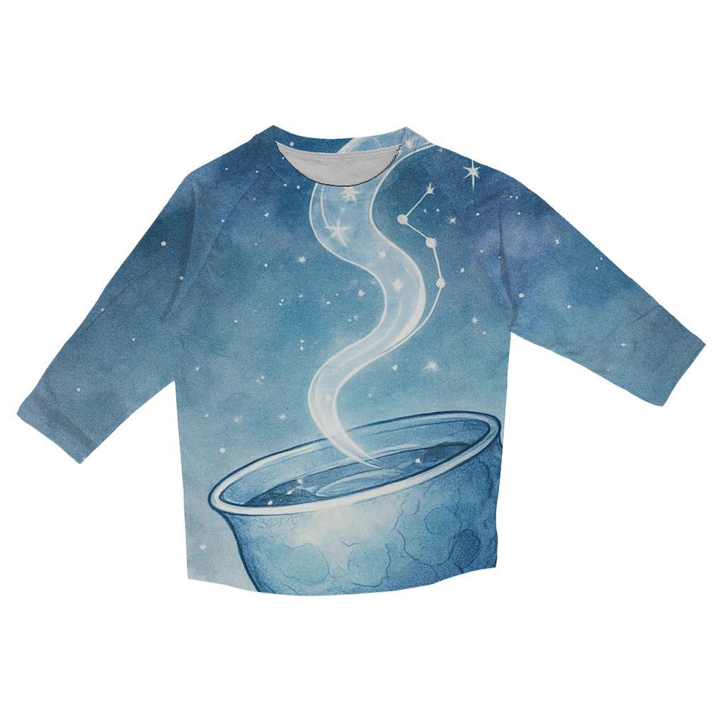 Moonlit Teacup Leviathan stylish quarter sleeve tops