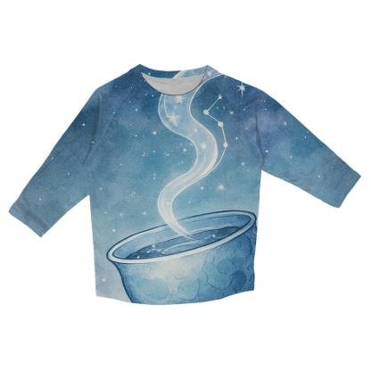 Moonlit Teacup Leviathan stylish quarter sleeve tops
