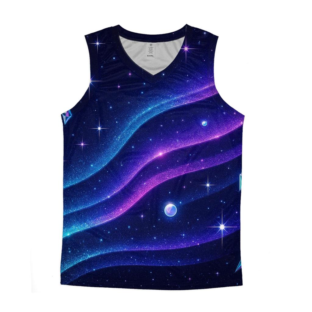 Chrome Aurora Prism Veil custom tank tops