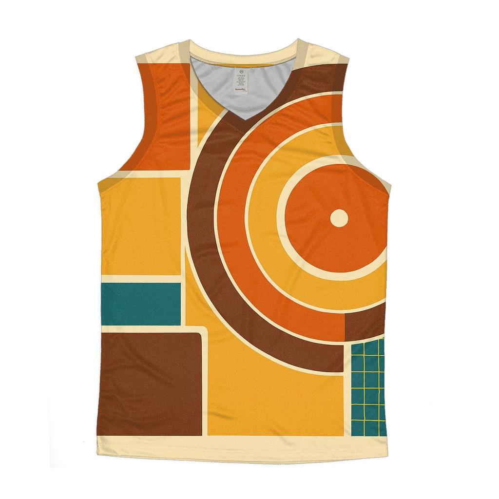 Groovy Record Sleeve Geometry custom tank tops