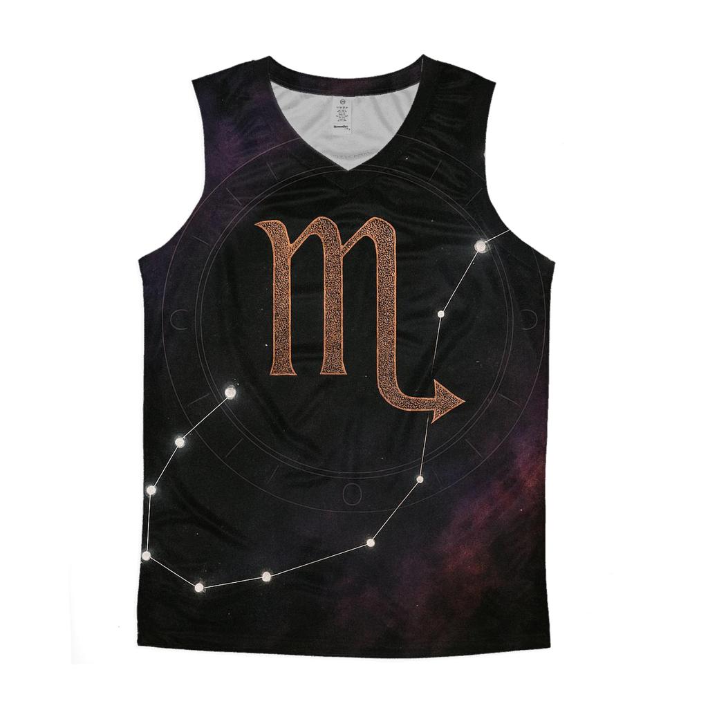 Scorpio Alchemical Constellation Sigil cotton sleeveless tops