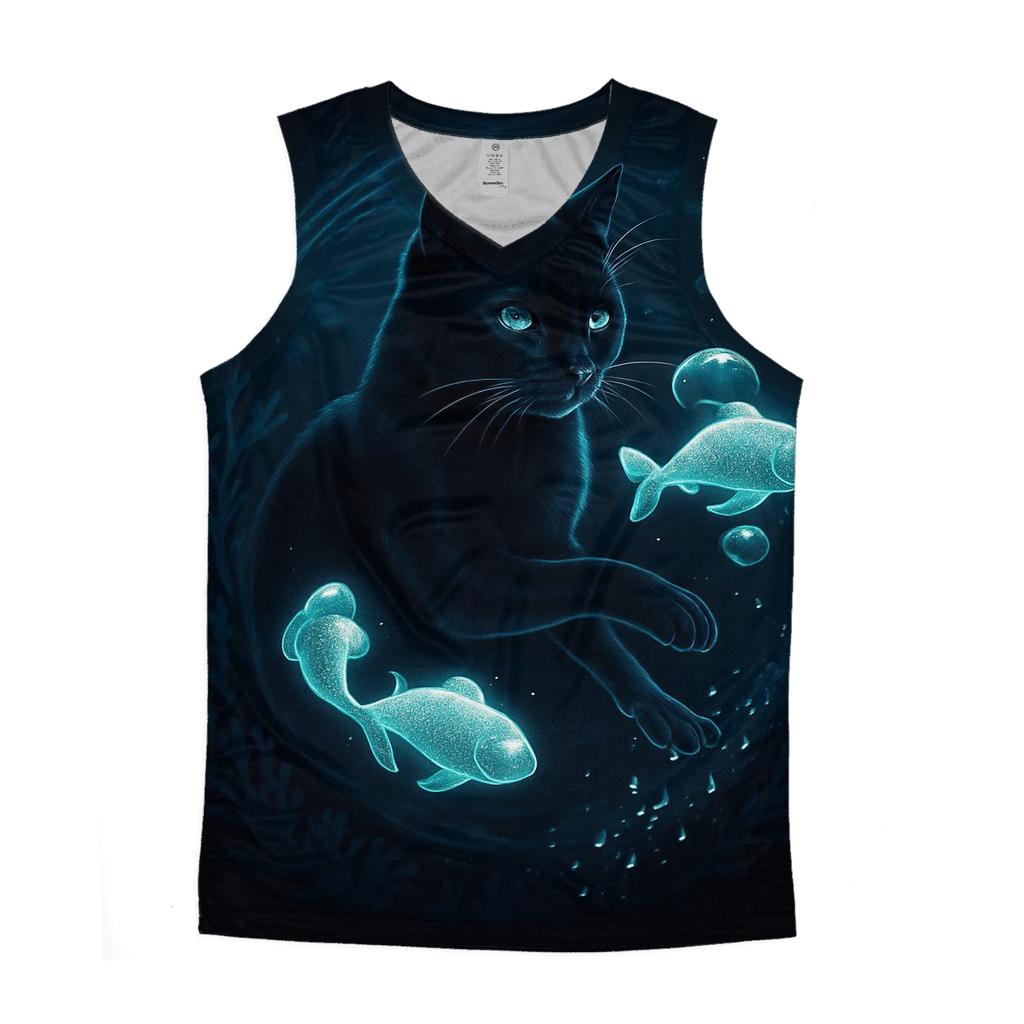 The Umbra Aquarium Cat stylish racerback tanks