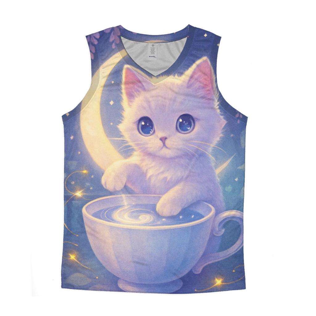 Moonlit Teacup Familiar personalized athletic tanks