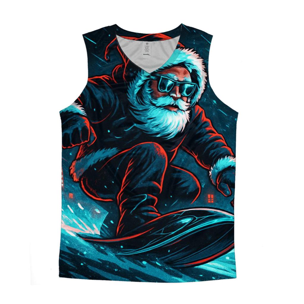 Neon Blizzard Santa Night Rider custom tank tops
