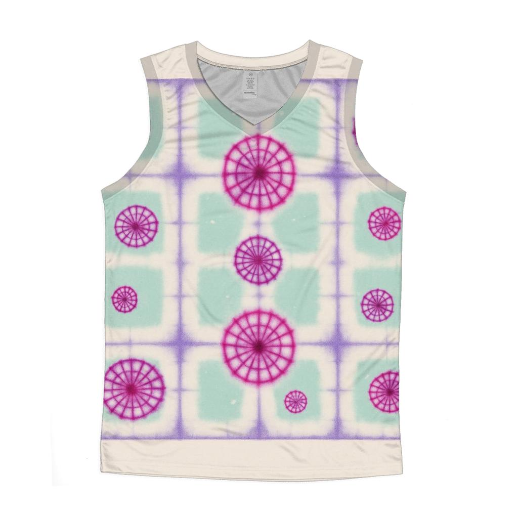 Itajime Prism Grid With Kumo Rosettes personalized athletic tanks