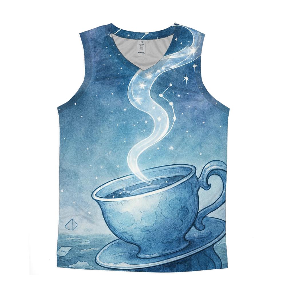 Moonlit Teacup Leviathan cotton sleeveless tops
