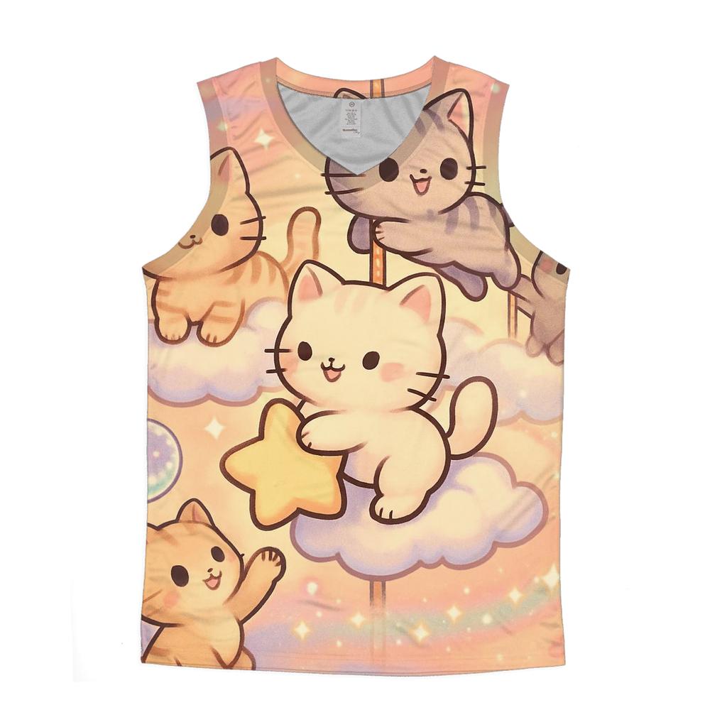 Cloud Carousel Kitten Parade custom tank tops