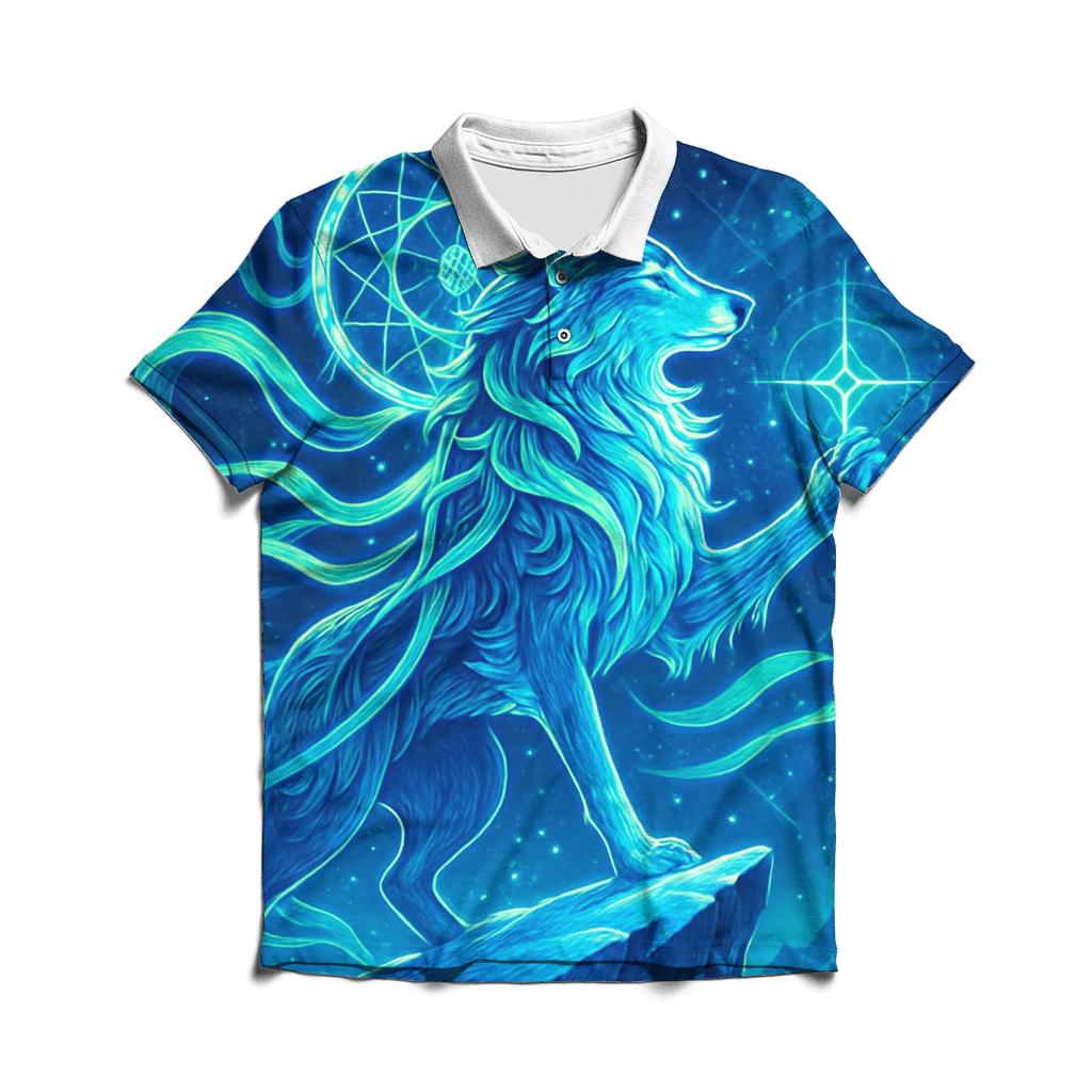 Aurora Thread Sentinel Wolf casual sports polo shirts