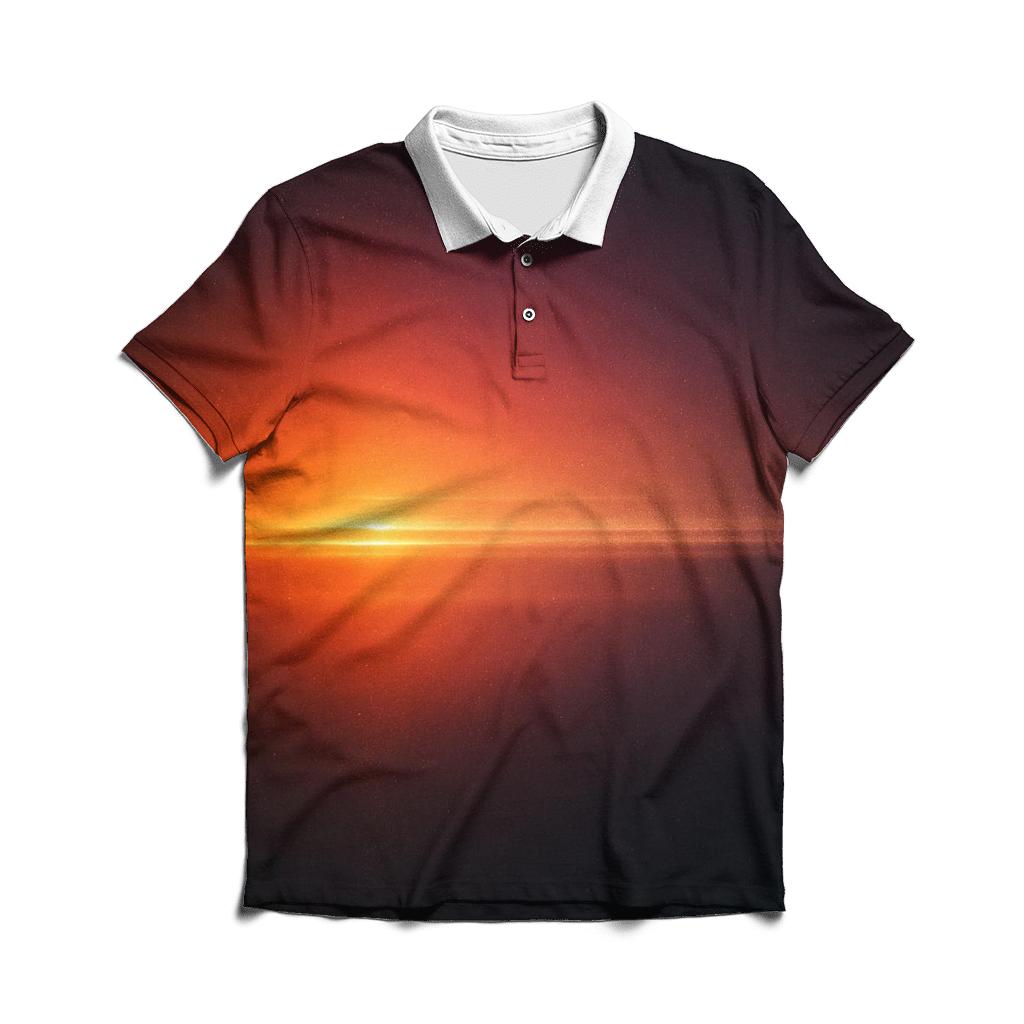 Molten Glass Horizon Gradient custom polo shirts