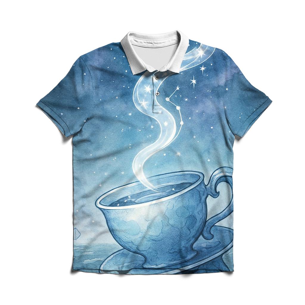 Moonlit Teacup Leviathan stylish collar polo tees