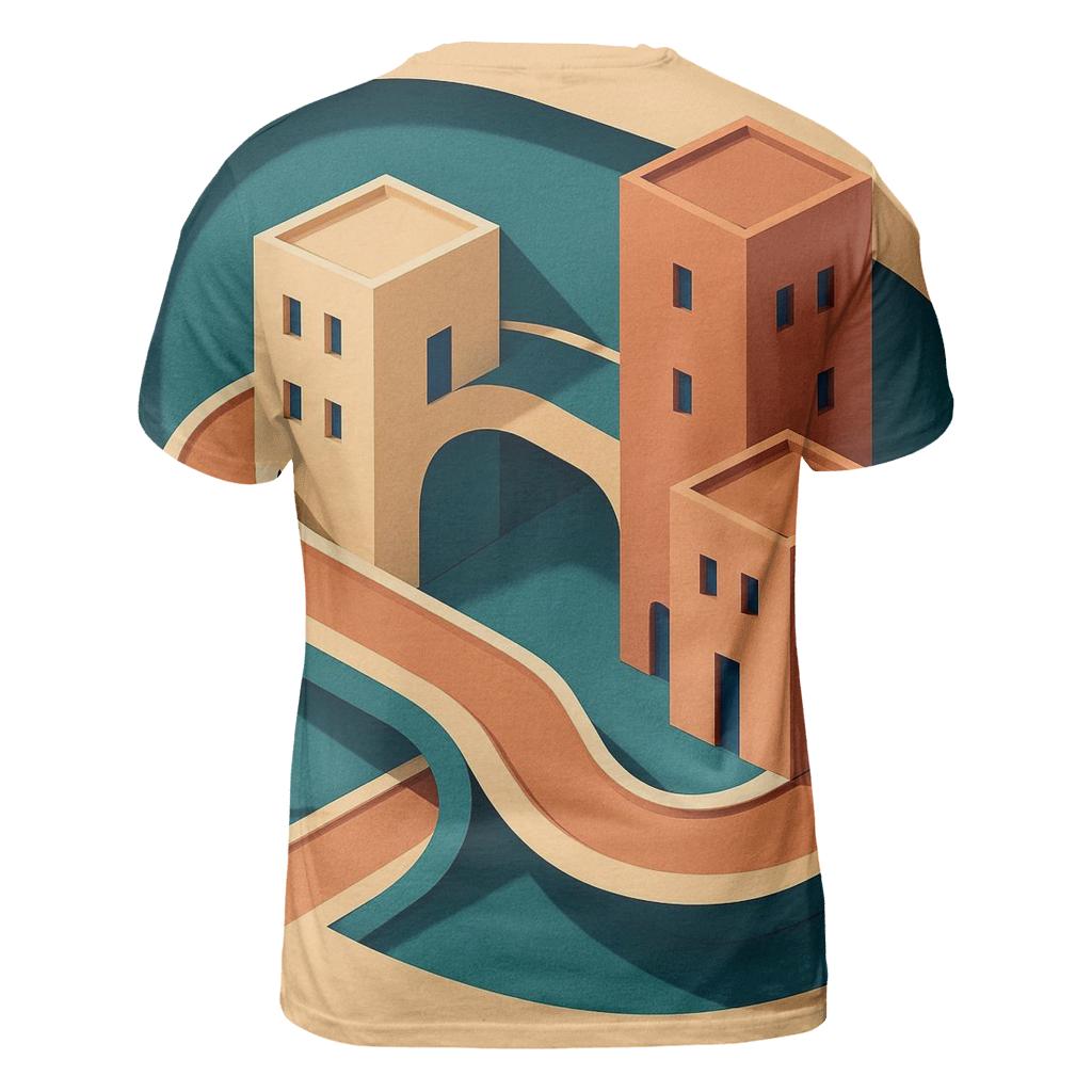 Kinetic Paper Cut City Mirage personalized full print shirts