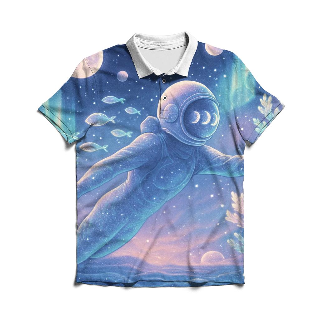 Aurora Reef Of The Silent Moons branded logo polo shirts