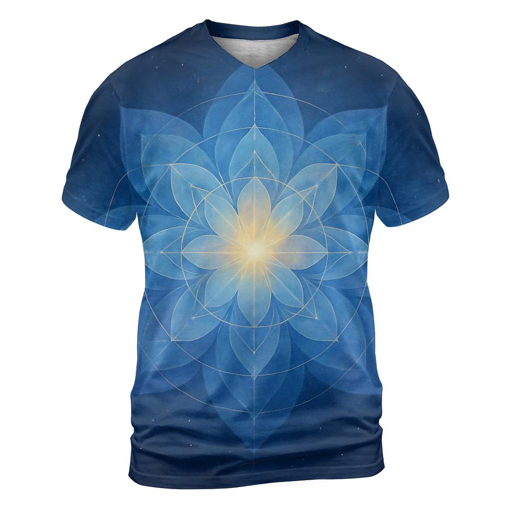 Aurora Blessing Mandala creative print fashion shirts