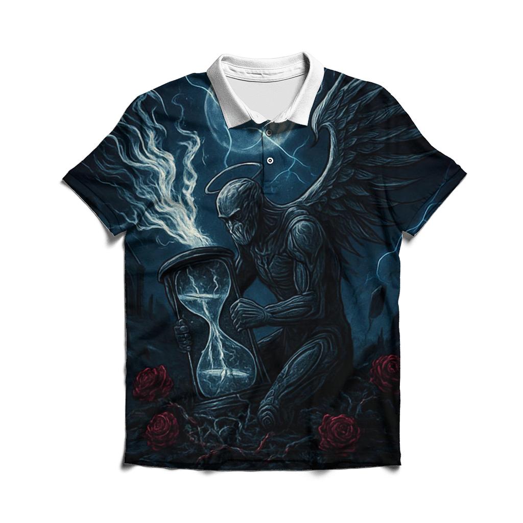 Hourglass Of The Rift Seraph branded logo polo shirts